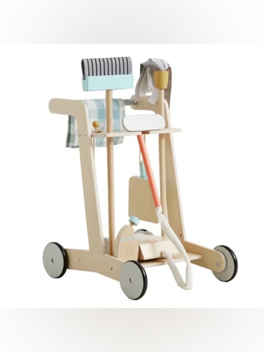 NWT Wonder & Wise Smart Cleaning Cart: Educational Creativity Push and Pull Toy